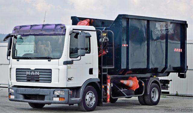 Autokranwagen MAN TGL 7.150  Abrollkipper + Kran !!