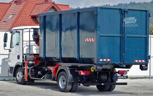 Autokranwagen MAN TGL 7.150  Abrollkipper + Kran !!