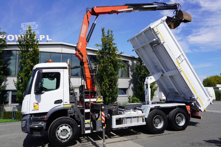 üç taraflı damper Mercedes-Benz Arocs 2636 / 6x4 / HDS Fassi / 3-Way Tip
