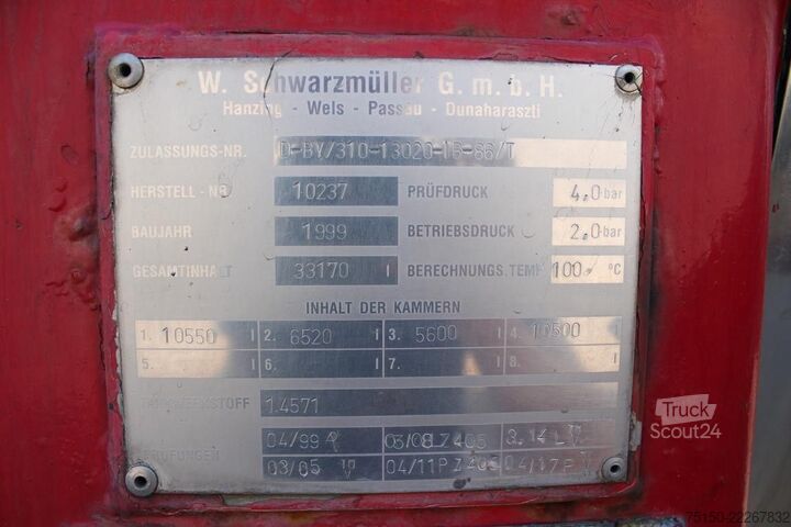 Полуремарке-цистерна SCHWARZMÜLLER CHEMIE - TS3 E - 33.000 l. - SAF - Nr.: 268