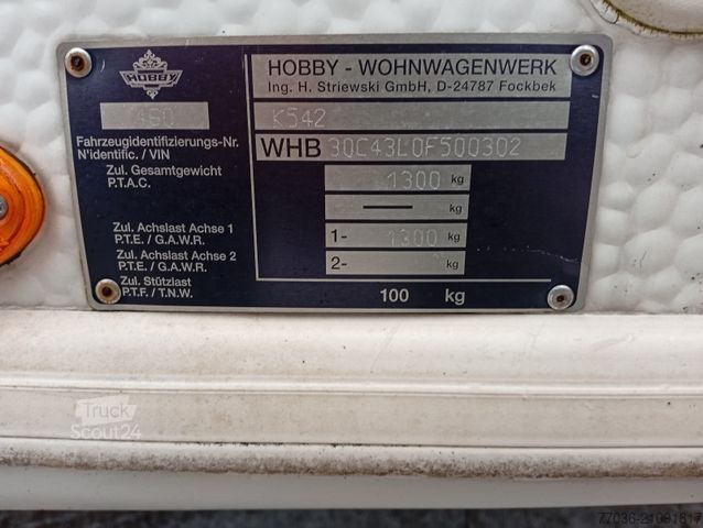 Τροχόσπιτο HOBBY 460UFe,Exell-Easy,Mover,TV,Rollmarkise,Vorz,TV.