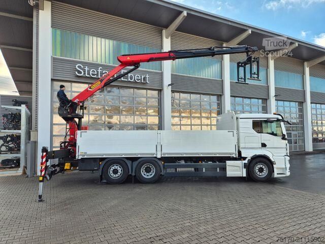 Trailer πλατφόρμας MAN TGS 26.470 6x2-4 LL Baustoff Palfinger PK20.501L