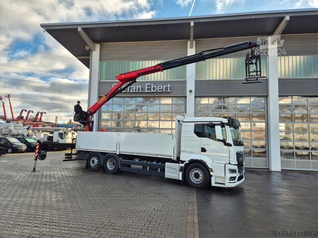 Trailer πλατφόρμας MAN TGS 26.470 6x2-4 LL Baustoff Palfinger PK20.501L