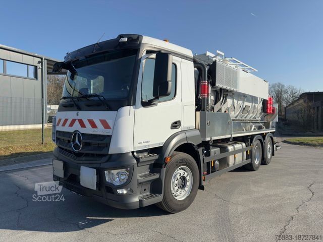 Vacuum tank truck MERCEDES-BENZ Actros 2546 L 6x2 mit KROLL Saug-Druck-Aufbau
