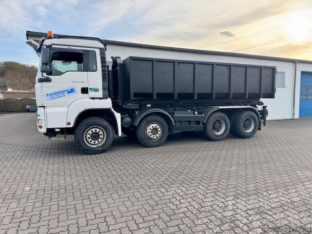 Kiper kamion MAN TGA 35.480 8X4 Abroller mit Container