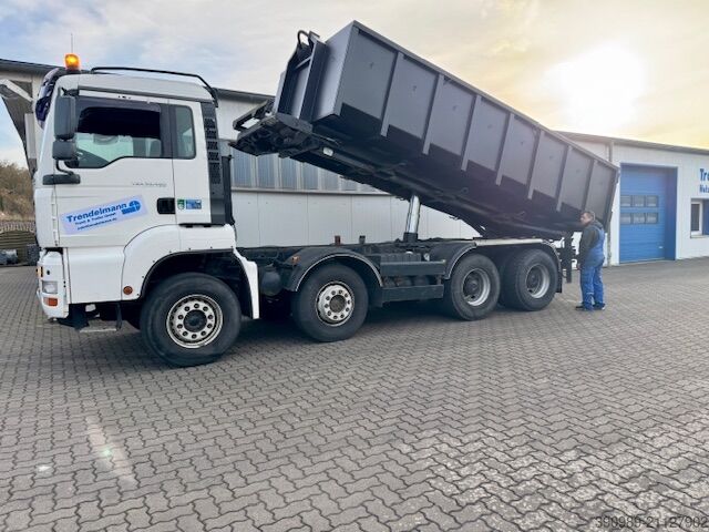 Kiper kamion MAN TGA 35.480 8X4 Abroller mit Container