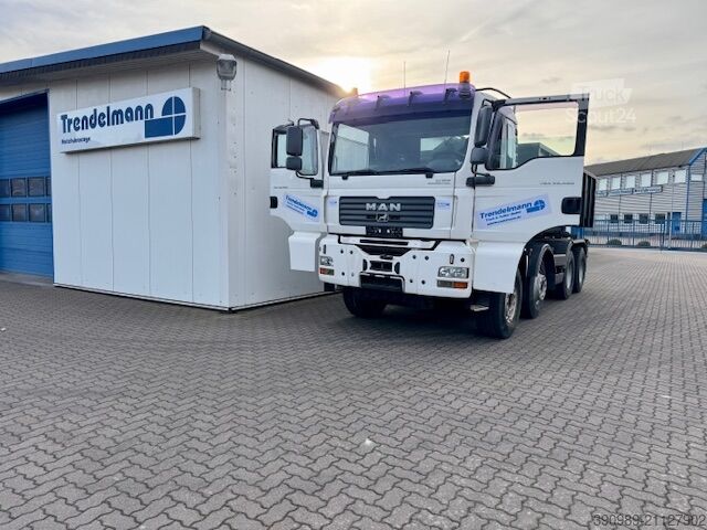 Kiper kamion MAN TGA 35.480 8X4 Abroller mit Container