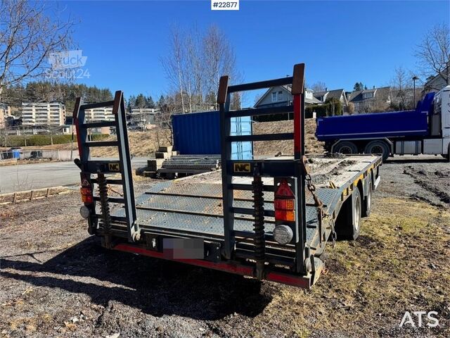  NC machinery trailer with manual loading ramps