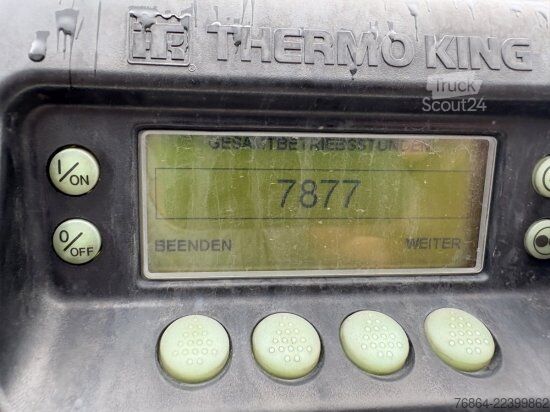 Nízkopodlažný náves KRONE KüHLAUFLIEGER,  THERMO KING SLXI 400, SAF-ACHSEN, DOPPELSTOCK