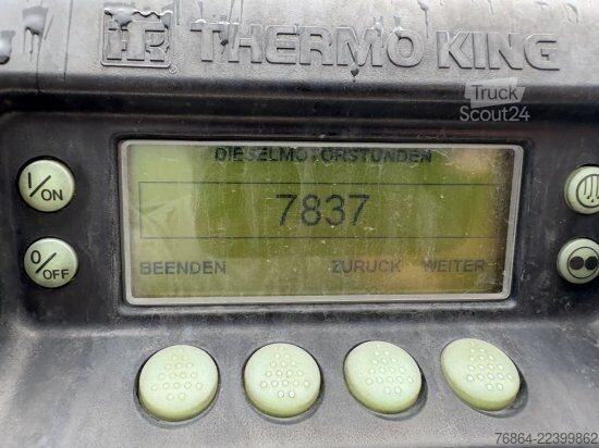 Nízkopodlažný náves KRONE KüHLAUFLIEGER,  THERMO KING SLXI 400, SAF-ACHSEN, DOPPELSTOCK