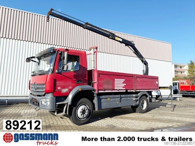Vrachtauto met open laadbak Mercedes-Benz Atego 1323 A 4x4, Heckkran Hiab 055 B-2 CL, 2x AHK