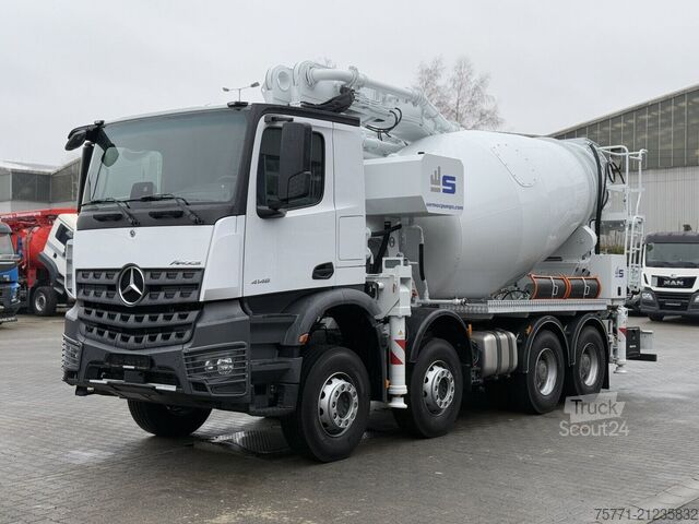 Bomba de betão Mercedes-Benz AROCS 4146 8x4 EURO6 POMPOGRUSZKA SERMAC 4Z32