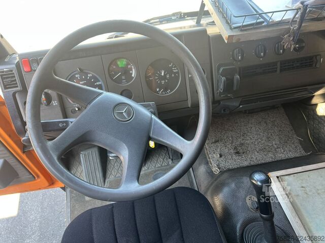 Camion plateau MERCEDES-BENZ LK 1324 6 Zylinder*Hiab 102 kran*OM 366Schalter*
