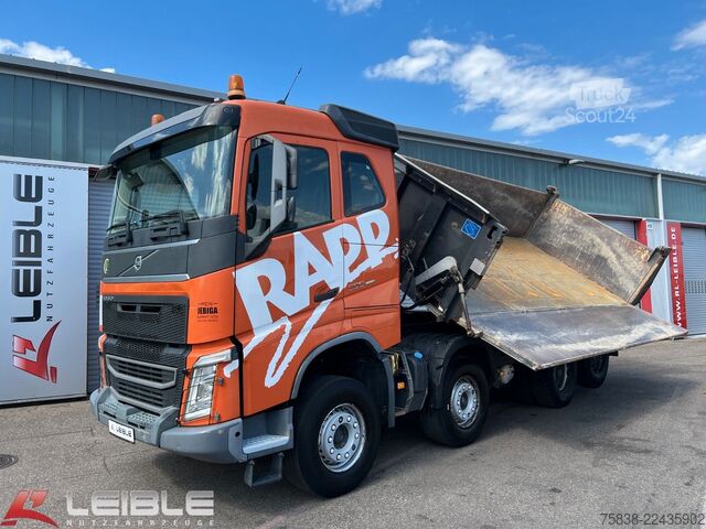 Autocarro ribaltabile VOLVO FH500 8x4*Dreiseitenkipper*Bordmatik*VEB*Liege