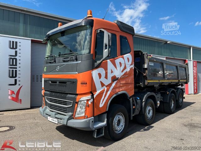 Autocarro ribaltabile VOLVO FH500 8x4*Dreiseitenkipper*Bordmatik*VEB*Liege