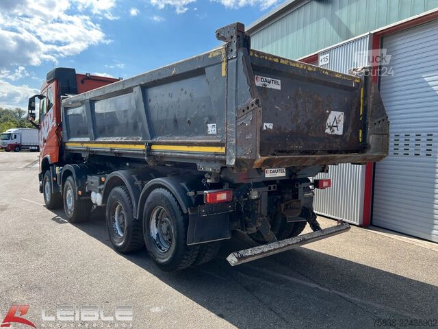 Autocarro ribaltabile VOLVO FH500 8x4*Dreiseitenkipper*Bordmatik*VEB*Liege