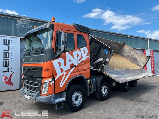 Camion ribaltabile trilaterale VOLVO FH500 8x4*Dreiseitenkipper*Bordmatik*VEB*Liege