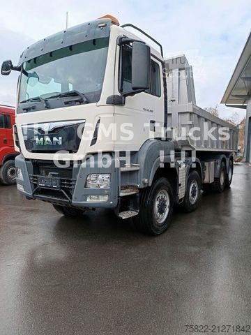 Billenő teherautó MAN TGS 41.480 / 8x6 / Manual / full Steel / Mulde