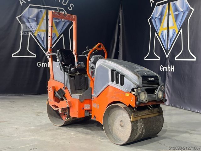 Envalsvält HAMM TANDEM WALZE / ROLLER HD 8 VV KUBOTA KNICKGELENK