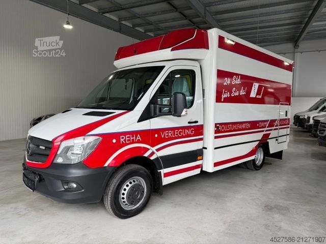 Brandweerwagen MERCEDES-BENZ Sprinter II 516 RTW/KTW KOFFER*RETTUNGSFAHRZEUG*