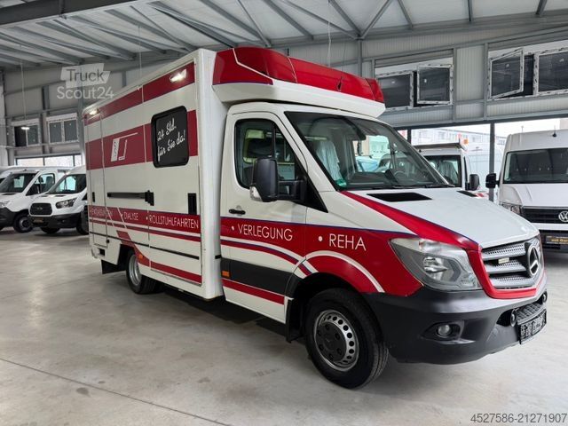 Brandweerwagen MERCEDES-BENZ Sprinter II 516 RTW/KTW KOFFER*RETTUNGSFAHRZEUG*