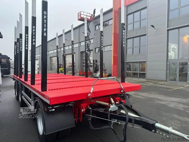 Transportator de lemn PAVIC HPA 27 68Z / Plattform 3-Achser  Blatt-Federung...