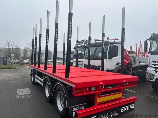 Transportator de lemn PAVIC HPA 27 68Z / Plattform 3-Achser  Blatt-Federung...