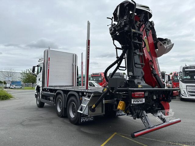 Transporteur de bois MAN TGS 33.520 6x6 BL Kurzholz Plattform Epsilon Kran