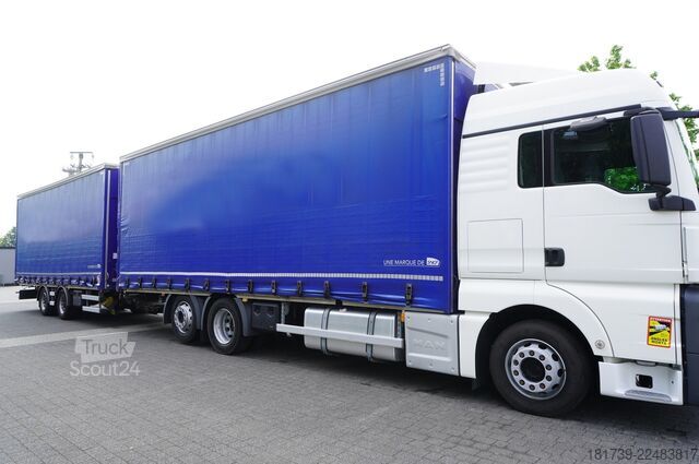 Treylerli takım / 2 takım MAN TGX 26.510 6x2-4/ Curtainsider + trailer