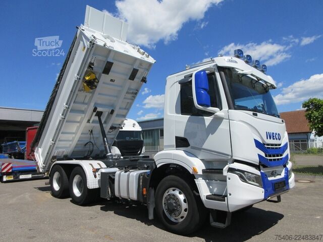 Trojstranný sklápací nákladný automobil iveco X-Way 480 AD300XZ 6x4  Hydrodrive, Bordmatic