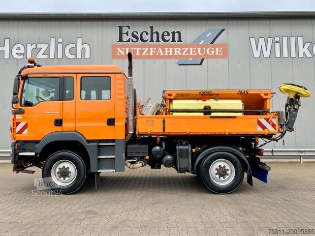 Camion-benne tricar MAN TGM 13.240 4x4 DoKa|Kipper*Salzstreuer*Kommunal
