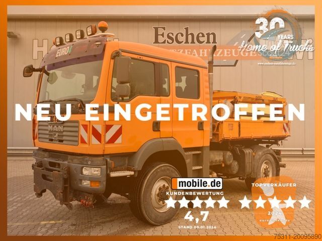 Camion benne MAN TGM 13.240 4x4 DoKa|Allrad-Kipper*Kommunalplatte