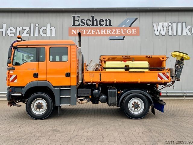 Camion benne MAN TGM 13.240 4x4 DoKa|Allrad-Kipper*Kommunalplatte