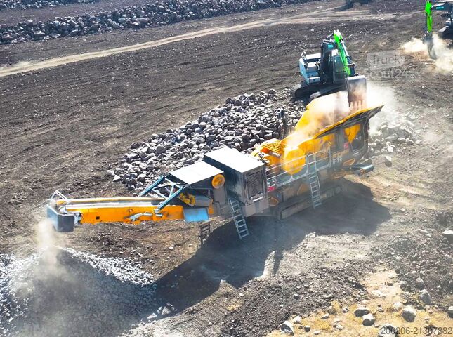 Attrezzatura di frantumazione FABO Crushing equipment FTJ-1175 Crawler Jaw Crusher 150-300 TPH