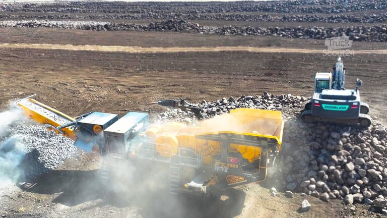 Attrezzatura di frantumazione FABO Crushing equipment FTJ-1175 Crawler Jaw Crusher 150-300 TPH