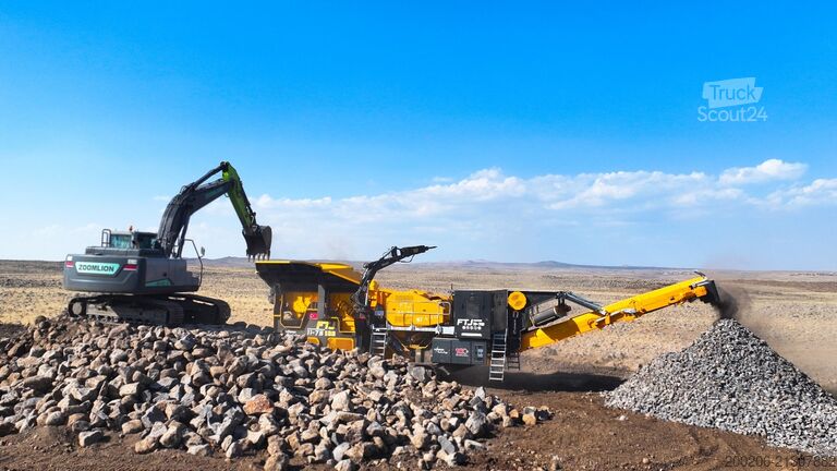 Attrezzatura di frantumazione FABO Crushing equipment FTJ-1175 Crawler Jaw Crusher 150-300 TPH