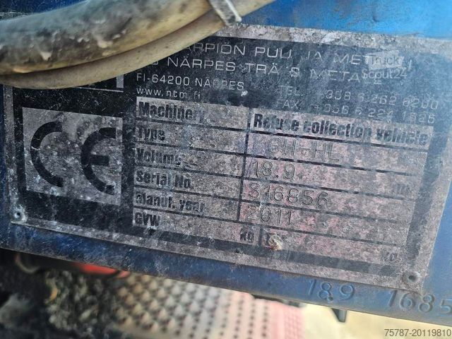 Skraldevogn MERCEDES-BENZ 2629 Müll NTM 18,9 cbm, 1 Kammer, EEV