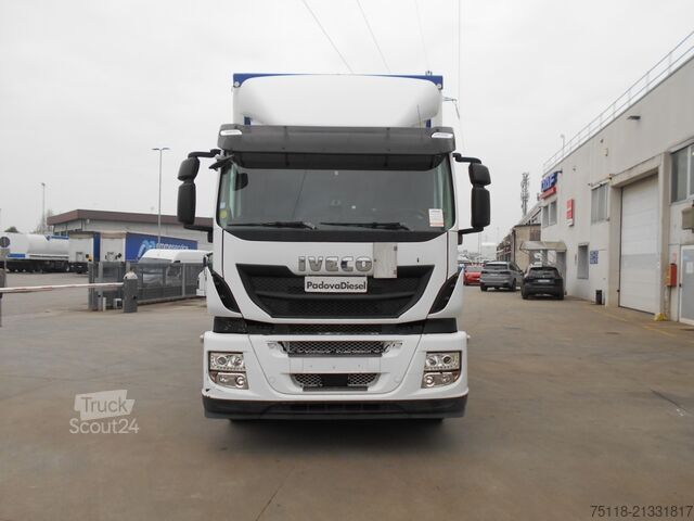 вантажівка з платформою і тентом Iveco Stralis 360 6X2 - Centina + Sponda