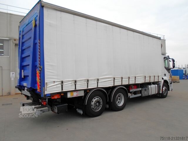 вантажівка з платформою і тентом Iveco Stralis 360 6X2 - Centina + Sponda