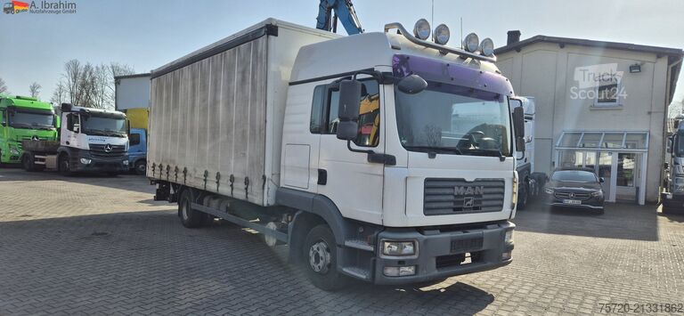 Camion bâché MAN TGL 8.210 LBW | BL | Manuell Koffer | Plane | Schlafkabine