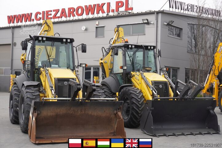 Graaaflaadmachine New Holland B 115 C backhoe loader/ 1000 MTH/ 2units