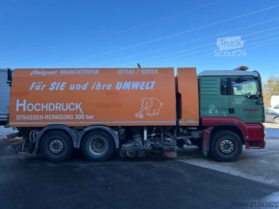 Вантажівка спеціального призначення MAN TGA 26.440 6X2-2 LL, HOCHDRUCK KEHRMASCHINE 300 BAR,  LENK-LIFTACHSE, VOLL-LUFT, E4