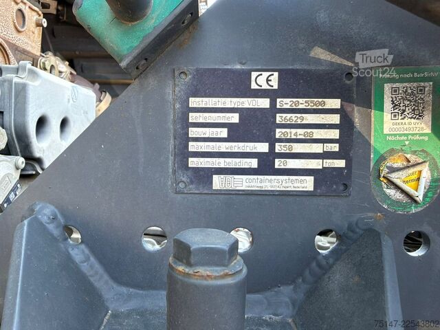 شاحنة قلّابة بذراع تحميل متحرك MERCEDES-BENZ 2833 Arocs 6x4 Abrollkipper AHK Klima Kamera