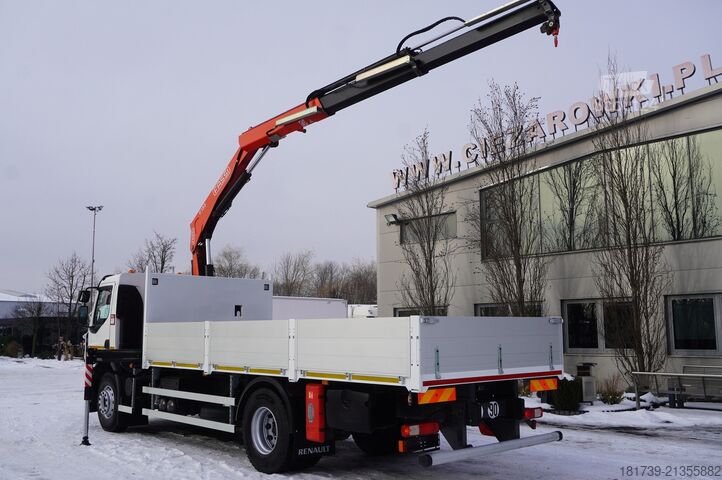 Platformă cu macara Renault C280 DTI 8/ FASSI crane F135A.22/ 8units