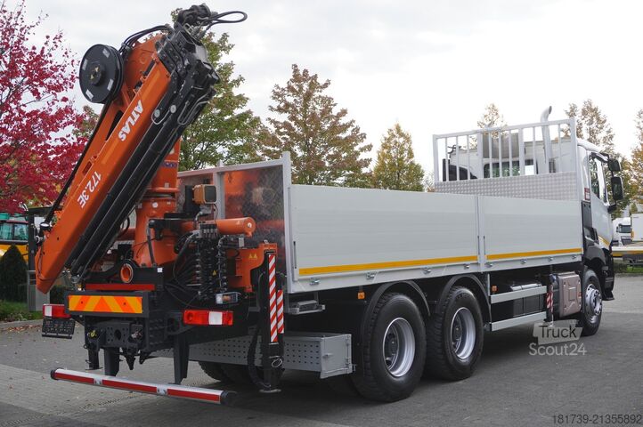 Platformă cu macara Renault C380 Comfort 6x4 / Atlas 172.3E crane