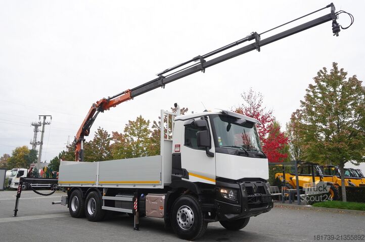 Platformă cu macara Renault C380 Comfort 6x4 / Atlas 172.3E crane