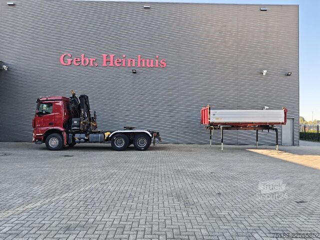 Volquete de 3 lados Mercedes-Benz Axor 2648 6x4 Hiab X-Hiduo 228E-5 Dautel 3 seit...