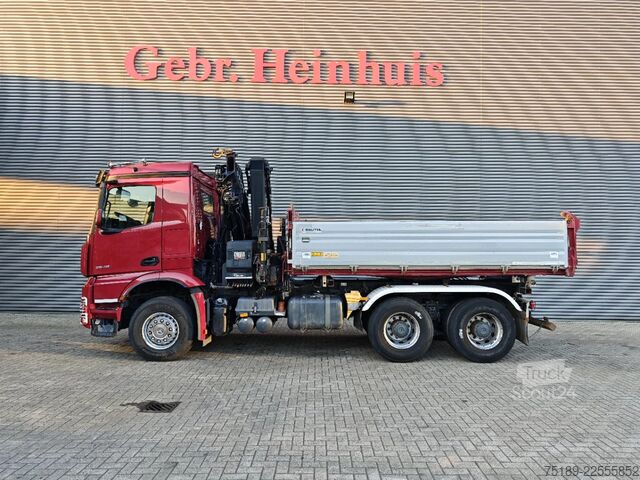 Volquete de 3 lados Mercedes-Benz Axor 2648 6x4 Hiab X-Hiduo 228E-5 Dautel 3 seit...