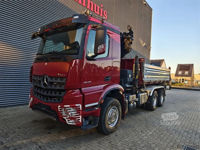 Volquete de 3 lados Mercedes-Benz Axor 2648 6x4 Hiab X-Hiduo 228E-5 Dautel 3 seit...