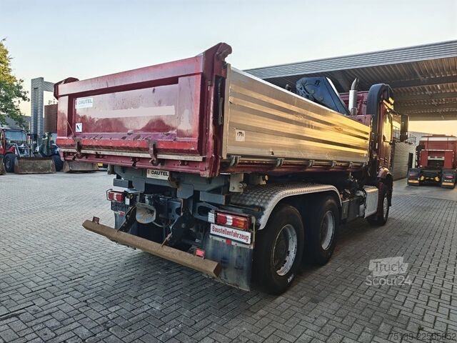 Volquete de 3 lados Mercedes-Benz Axor 2648 6x4 Hiab X-Hiduo 228E-5 Dautel 3 seit...